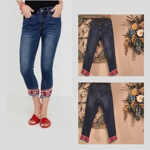 Buffalo David Bitton Blue Jeans with Red Accents. Excellent Condition Size 26 - Picture 7 of 13